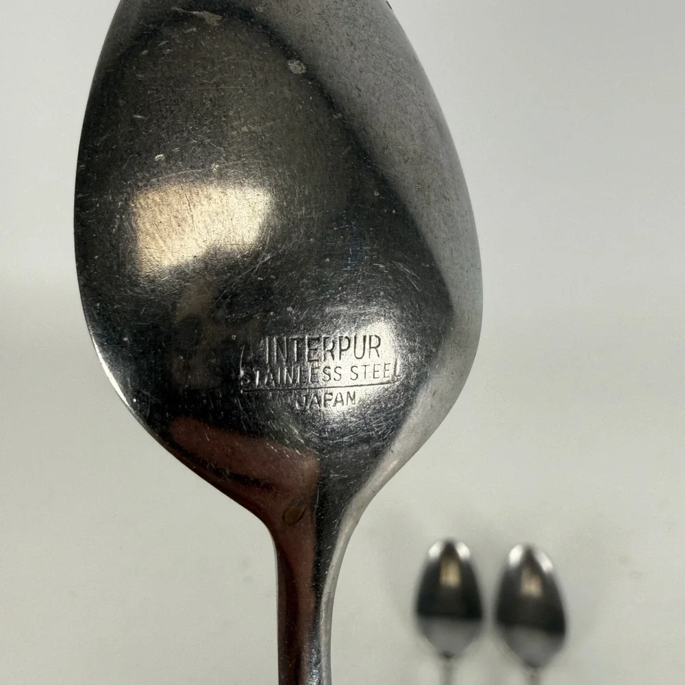 VTG Interpur Stainless Flatware 3 Pcs TEASPOONS 6 3/4